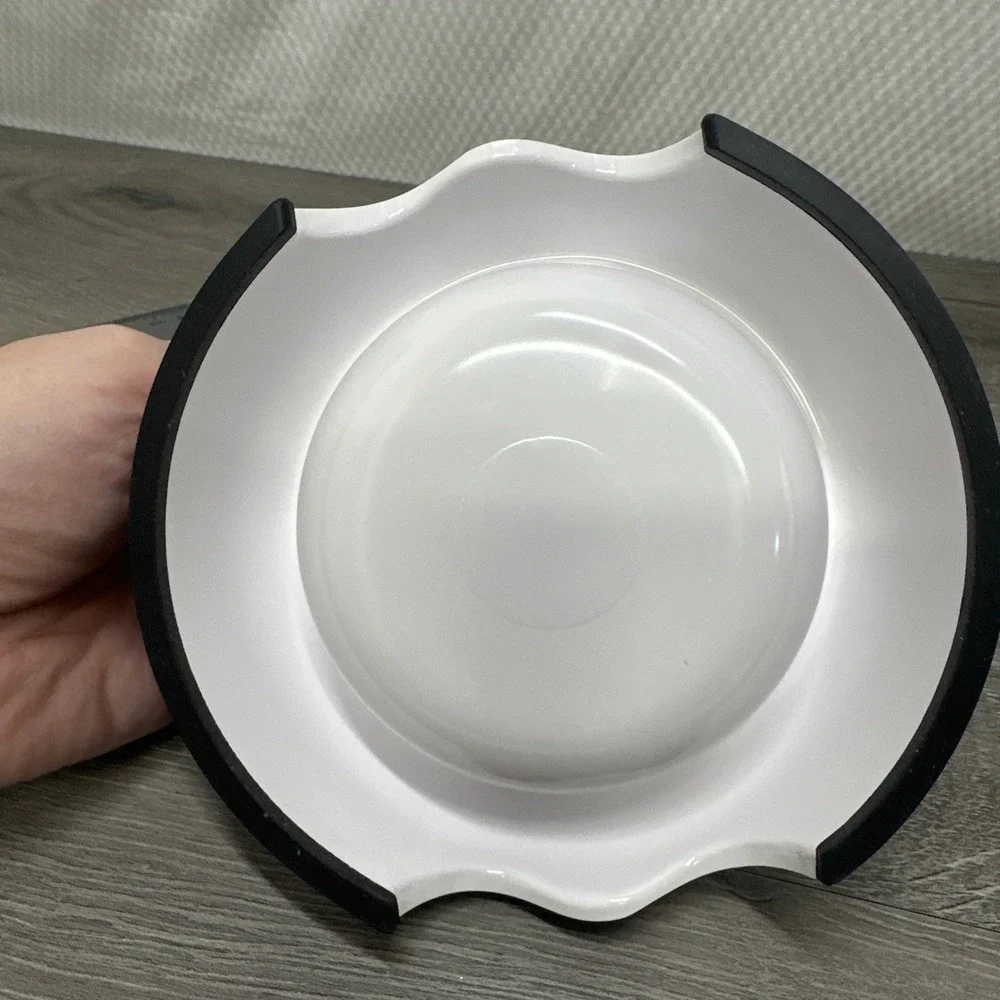 Dog or Cat Food‎ 2 in 1 Melamine Stainless Steel Pet Bowl BPA Free Wood Grain